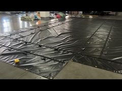 Su geçirmez kumaş PVC kaplı Siyah Tarpaulin Çelik Tarpa For Flat Bed Truck