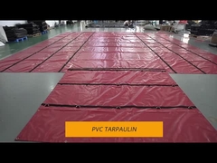 650GSM 20*20 1000D Kamyon Kapakları için PVC Tarpaulin Tarp Sistemi